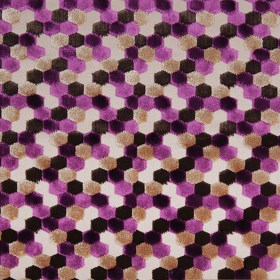 Purple Laser-Cut Geometric Polyester Velvet Purple Laser-Cut Geometric Polyester Velvet