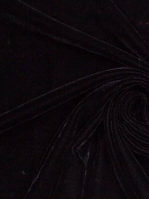 Polyester Micro Velvet – Black Polyester Micro Velvet – Black