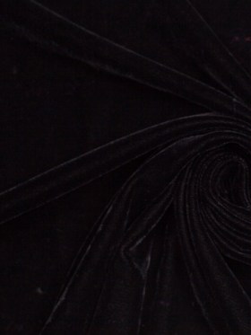 Polyester Micro Velvet – Black Polyester Micro Velvet – Black