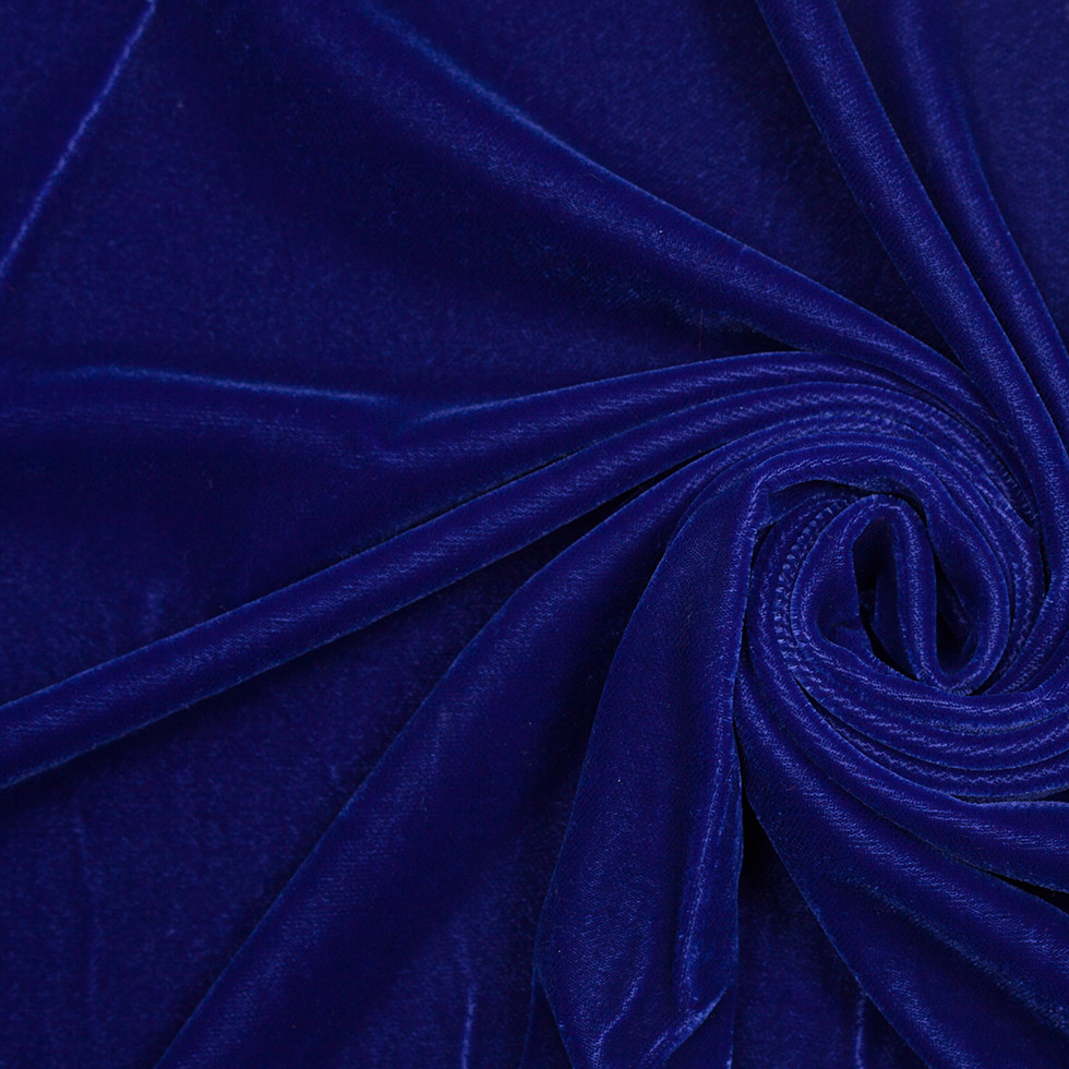 Polyester Micro Velvet – Primary Blue Polyester Micro Velvet – Primary Blue