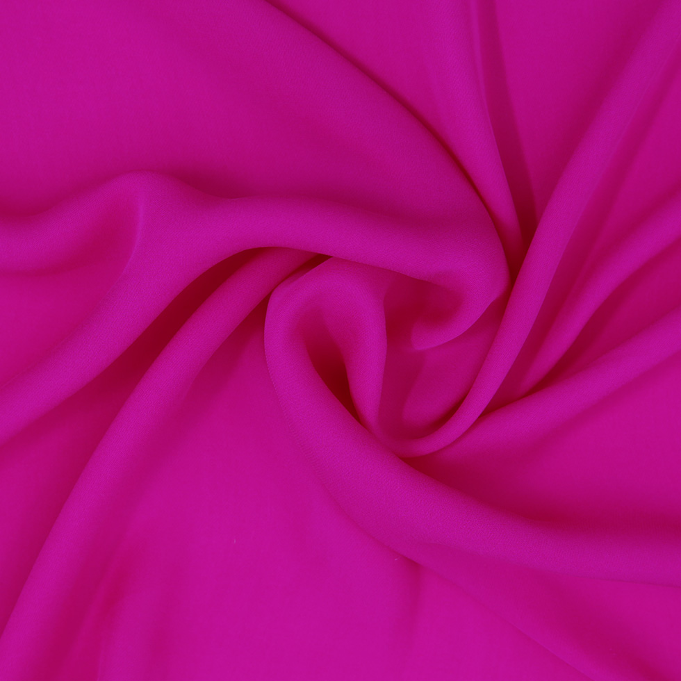 Fuchsia Silk Double Georgette Fuchsia Silk Double Georgette