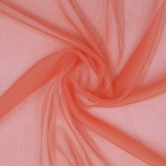Coral Silk Chiffon Coral Silk Chiffon