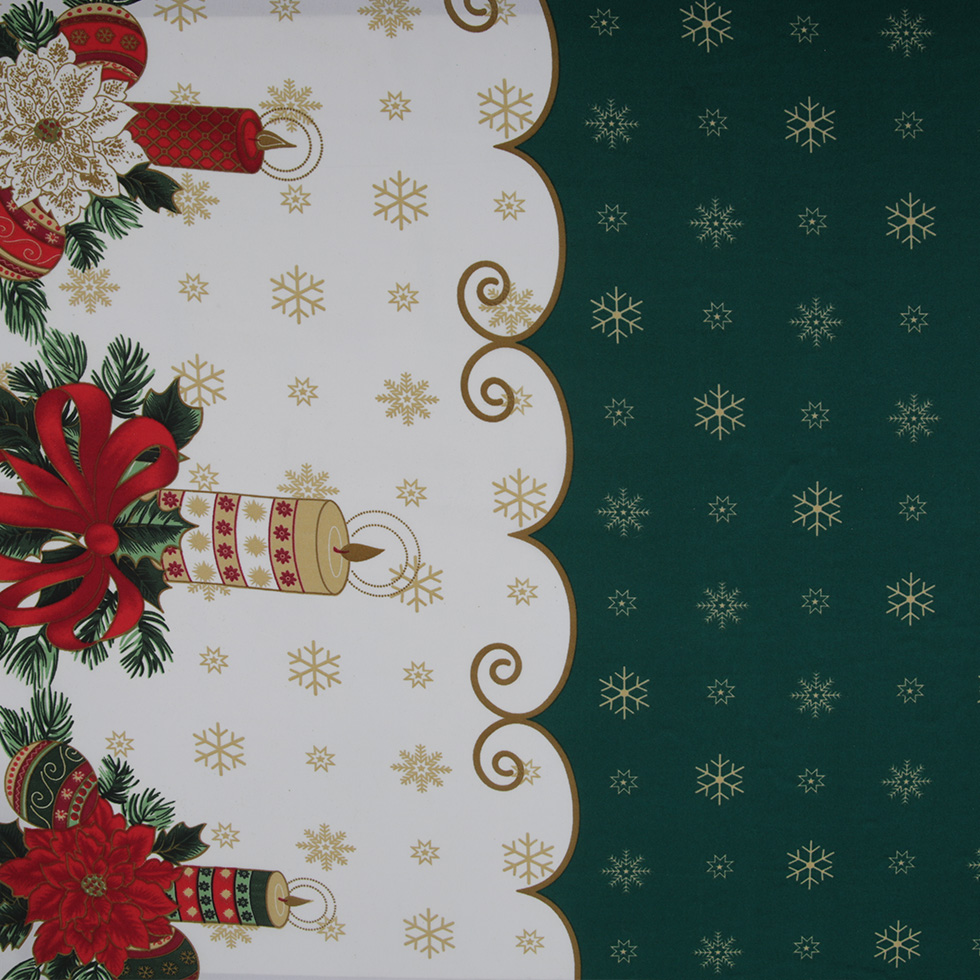 Festive Christmas Polyester Woven Fabric Festive Christmas Polyester Woven Fabric