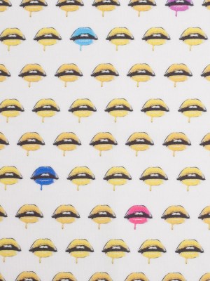 Pop Art Lips Digitally Printed Stretch Neoprene/Scuba Knit Pop Art Lips Digitally Printed Stretch Neoprene/Scuba Knit