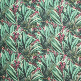 Tropical Leaves Digitally Printed Stretch Neoprene/Scuba Knit Tropical Leaves Digitally Printed Stretch Neoprene/Scuba Knit