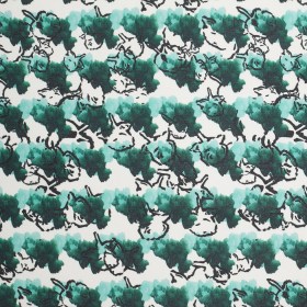 Tanya Taylor Green Abstract Floral Silk Gazar Tanya Taylor Green Abstract Floral Silk Gazar