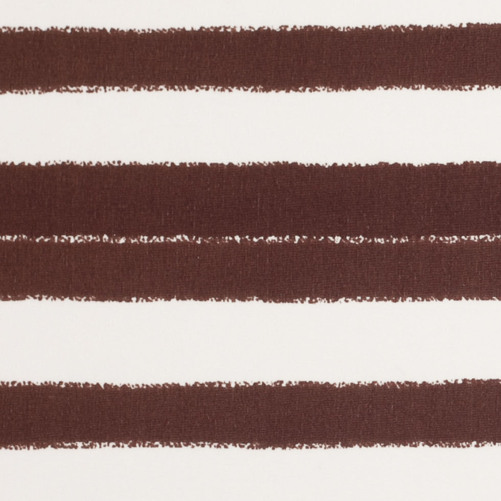 Tanya Taylor Off-White/Earth Striped SIlk Crepe de Chine Tanya Taylor Off-White/Earth Striped SIlk Crepe de Chine