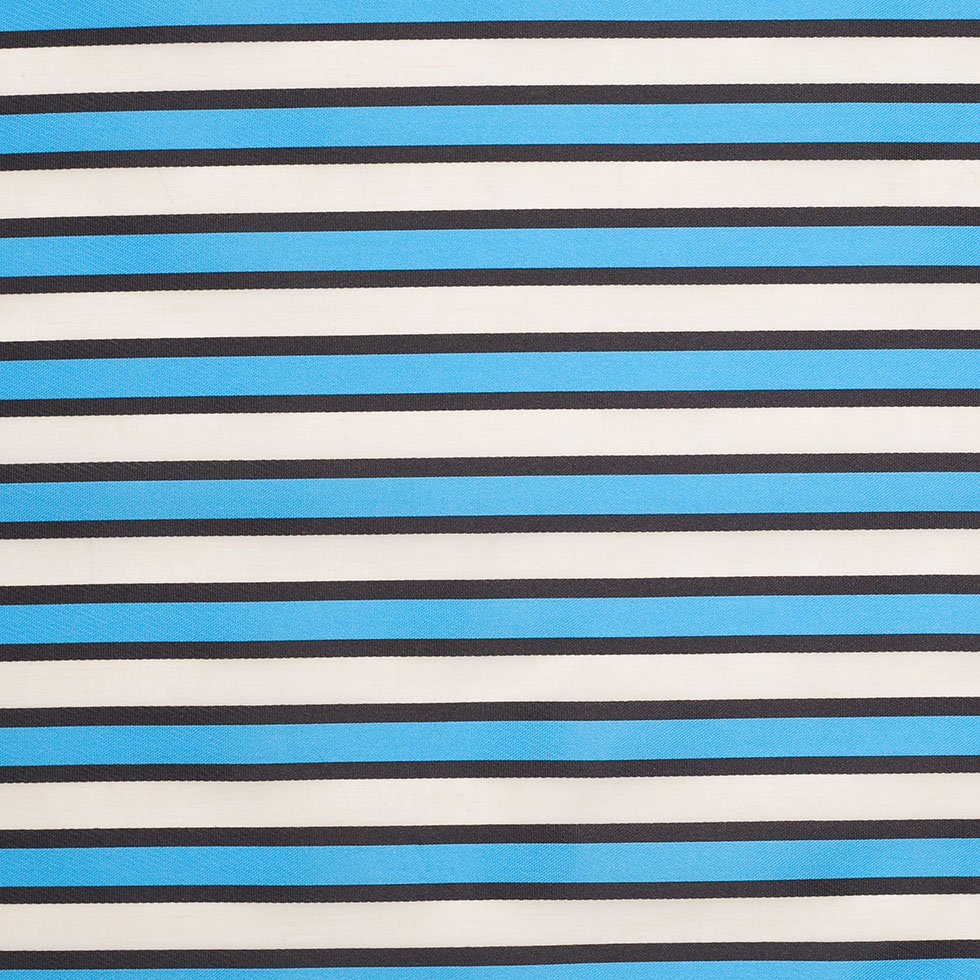 Poly-Cotton Organza/Organdy by Tanya Taylor – Blue Striped Poly-Cotton Organza/Organdy by Tanya Taylor – Blue Striped