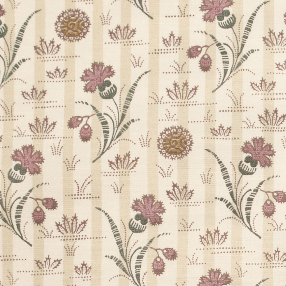 Liberty of London Hulme Green/Purple Cotton Poplin Liberty of London Hulme Green/Purple Cotton Poplin