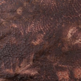 Brown Knitted Faux Fur with Reptillain Laminate Brown Knitted Faux Fur with Reptillain Laminate
