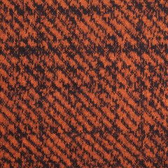 Black and Orange Abstract Blended Virgin Wool Knit Black and Orange Abstract Blended Virgin Wool Knit