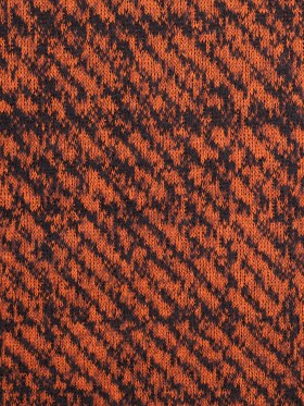 Black and Orange Abstract Blended Virgin Wool Knit Black and Orange Abstract Blended Virgin Wool Knit