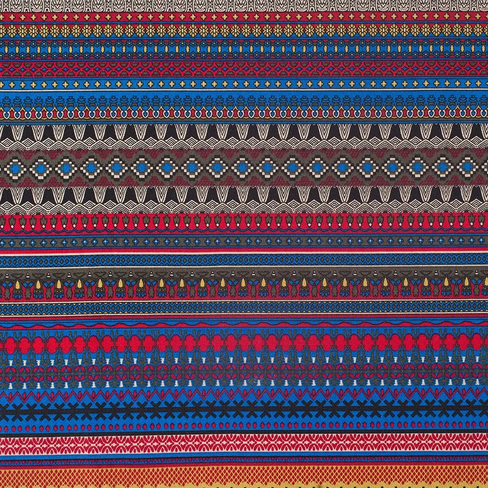 Multi Color Traditional European Stretch Cotton Woven Multi Color Traditional European Stretch Cotton Woven