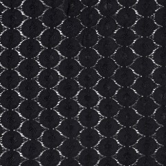 Stretch Raschel Lace Knit – Black Geometric Stretch Raschel Lace Knit – Black Geometric