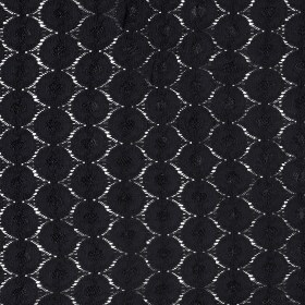 Stretch Raschel Lace Knit – Black Geometric Stretch Raschel Lace Knit – Black Geometric