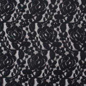 Black Rosette Lace Mesh Black Rosette Lace Mesh
