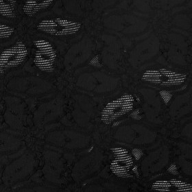 Black Polyester Blended Raschel Knit Black Polyester Blended Raschel Knit