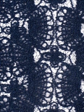 Novelty Polyester Lace – Navy Sea Shells Novelty Polyester Lace – Navy Sea Shells