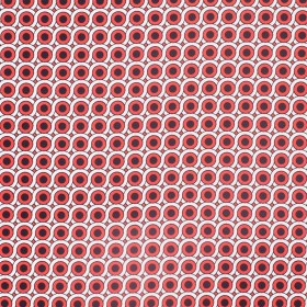 Poppy Red Geometric Stretch Cotton Woven Poppy Red Geometric Stretch Cotton Woven