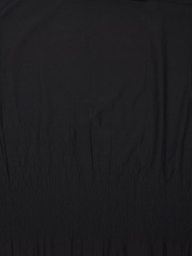 Black Bohemian-Inspired Cotton Gathered Woven Black Bohemian-Inspired Cotton Gathered Woven