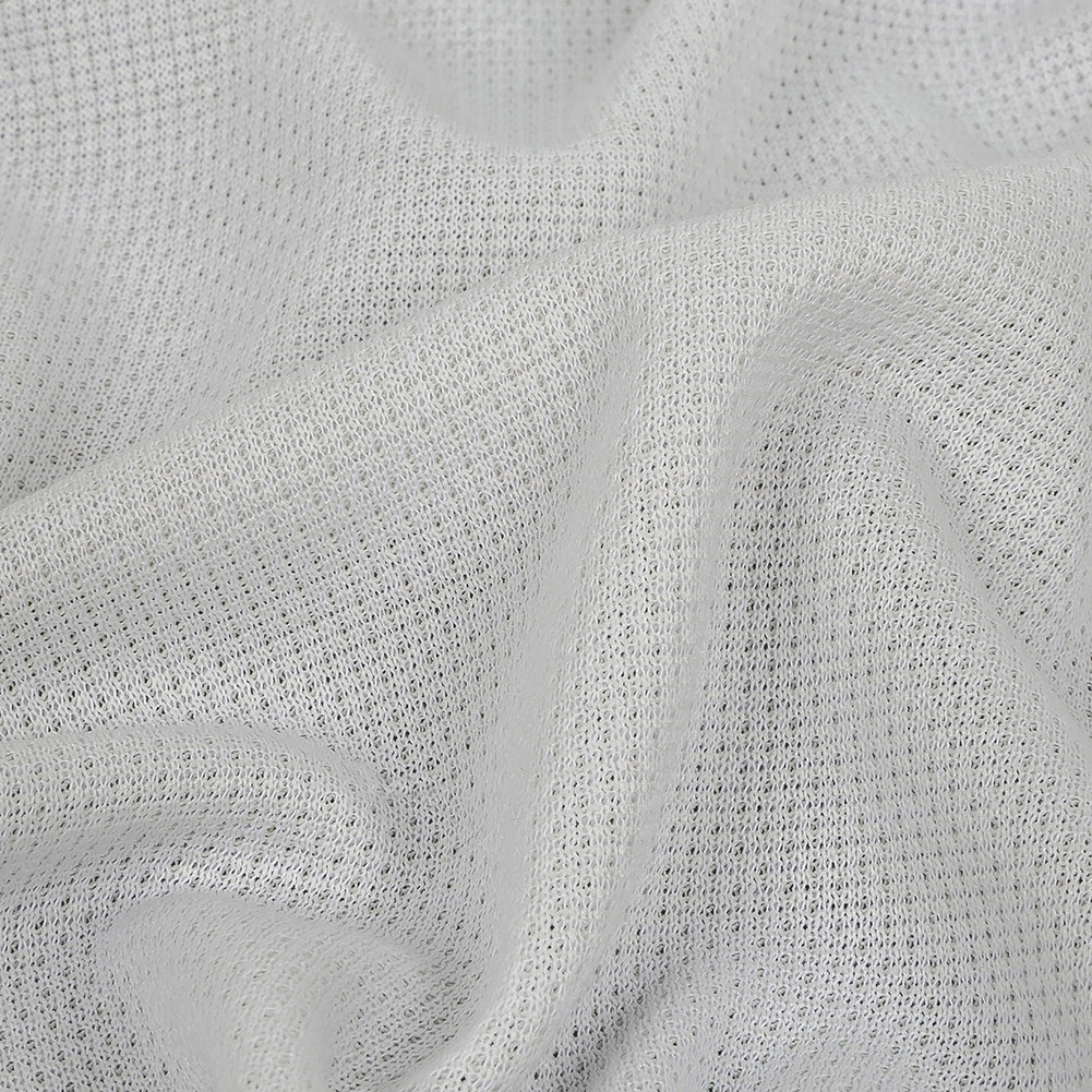 White Polyester Knit Pique White Polyester Knit Pique