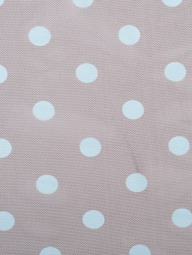 Black Coffee/Aqua Polka Dot Poly Mesh Black Coffee/Aqua Polka Dot Poly Mesh