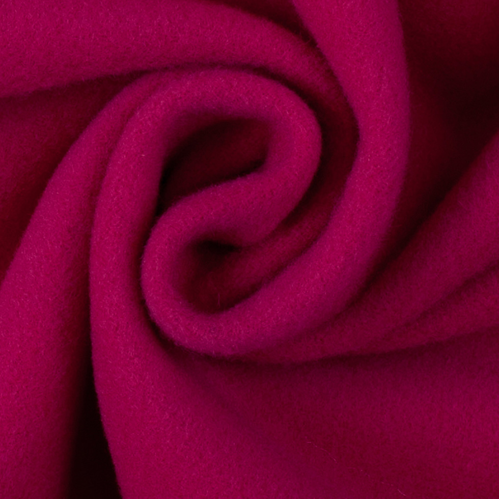 Wool/Cashmere Coating - Fuchsia, Made in Italy - Alberini Collection
