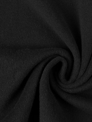 Wool/Cashmere Coating – Black, Made in Italy – Alberini Collection Wool/Cashmere Coating – Black, Made in Italy – Alberini Collection