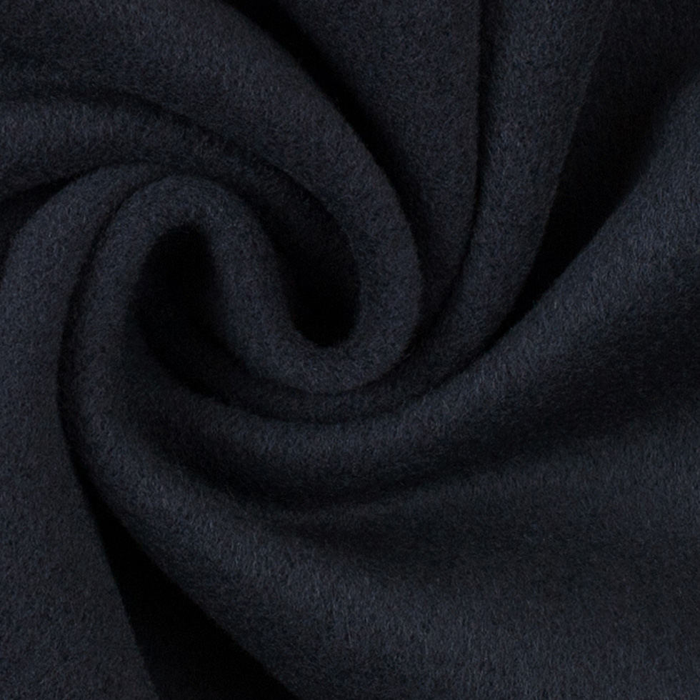 Wool and Cashmere Coating Made in Italy - Navy - Alberini Collection