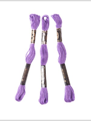 3-Pack DMC Size 6 Embroidery Floss #208 Purple Heart 3-Pack DMC Size 6 Embroidery Floss #208 Purple Heart
