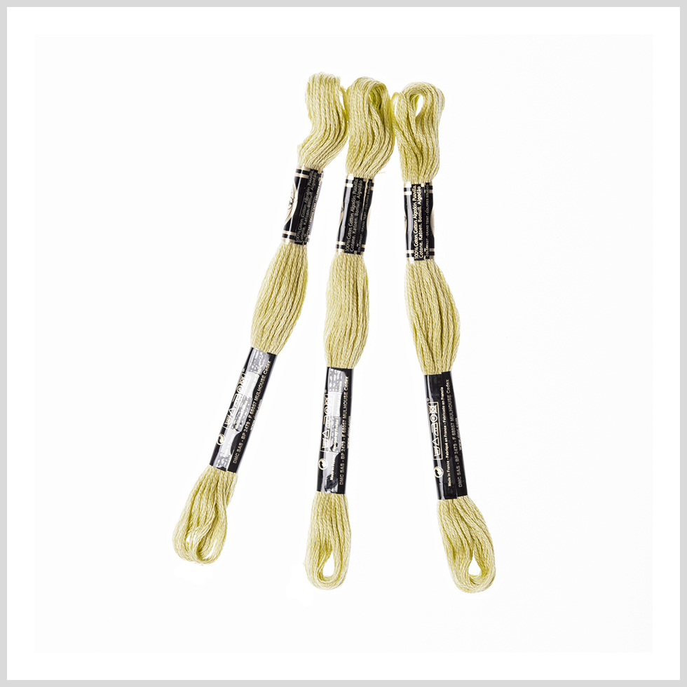 3-Pack DMC Size 6 Embroidery Floss #472 Limeade 3-Pack DMC Size 6 Embroidery Floss #472 Limeade