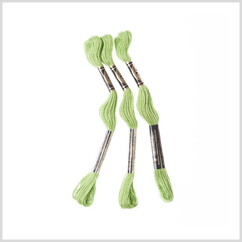 3-Pack DMC Size 6 Embroidery Floss #704 Bright Chartreuse 3-Pack DMC Size 6 Embroidery Floss #704 Bright Chartreuse