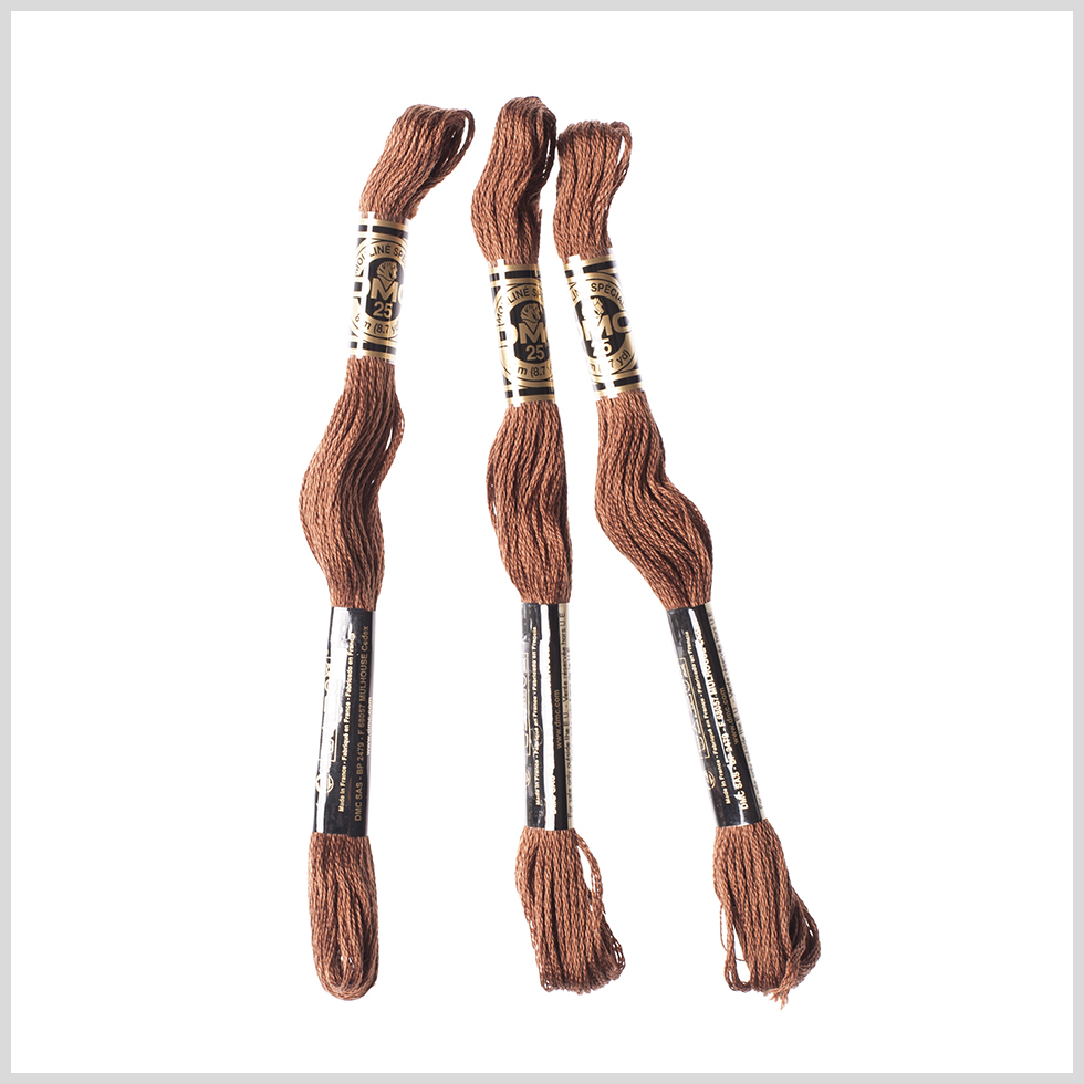 3-Pack DMC Size 6 Embroidery Floss #801 Dark Earth 3-Pack DMC Size 6 Embroidery Floss #801 Dark Earth