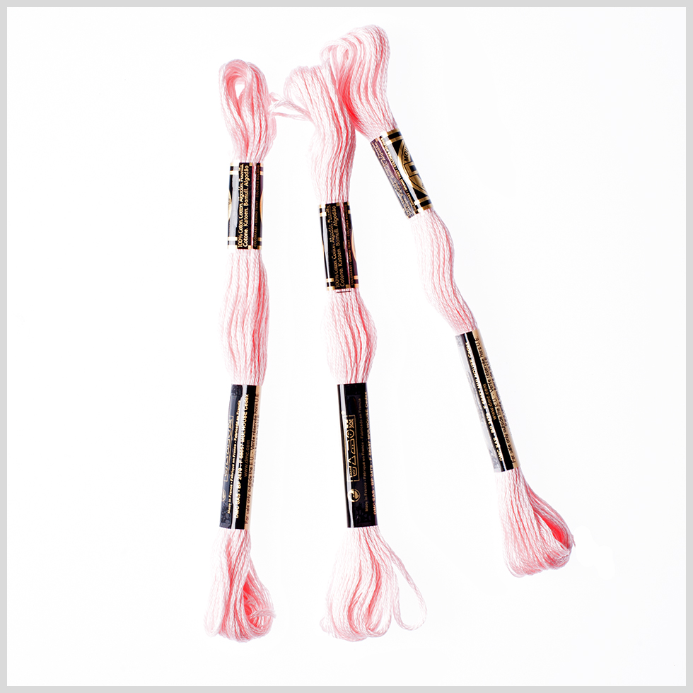 3-Pack DMC Size 6 Embroidery Floss #963 Almond Blossom 3-Pack DMC Size 6 Embroidery Floss #963 Almond Blossom