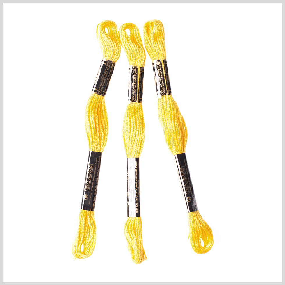 3-Pack DMC Size 6 Embroidery Floss #973 Bright Canary 3-Pack DMC Size 6 Embroidery Floss #973 Bright Canary