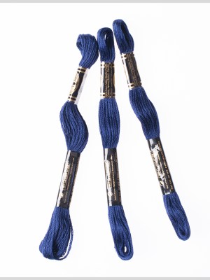 3-Pack DMC Size 6 Embroidery Floss #823 Dark Navy Blue 3-Pack DMC Size 6 Embroidery Floss #823 Dark Navy Blue