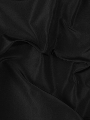 Premier Black Heavy 100% Silk Taffeta Premier Black Heavy 100% Silk Taffeta