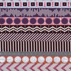 French Metallic Red/Beige Striped Geometric Jacquard French Metallic Red/Beige Striped Geometric Jacquard