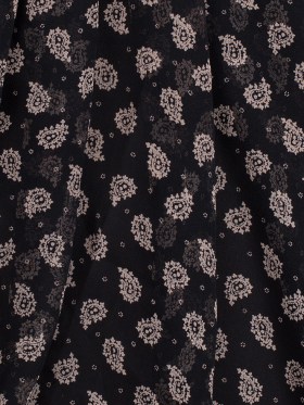 Jason Wu Black/Taupe Paisley Silk Chiffon Jason Wu Black/Taupe Paisley Silk Chiffon