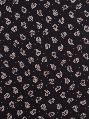 Jason Wu Black/Taupe Paisley Silk Chiffon Jason Wu Black/Taupe Paisley Silk Chiffon