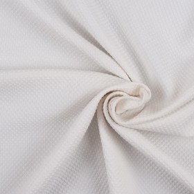 Whisper White Stretch Cotton-Polyester Quilted Woven Whisper White Stretch Cotton-Polyester Quilted Woven
