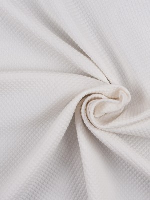 Whisper White Stretch Cotton-Polyester Quilted Woven Whisper White Stretch Cotton-Polyester Quilted Woven