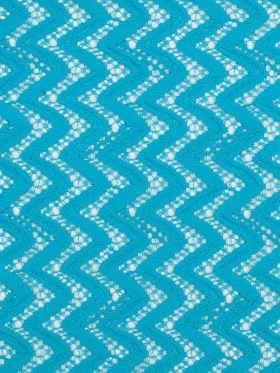 Nanette Lepore Blue Atoll Zig Zag Cotton-Poly Lace Nanette Lepore Blue Atoll Zig Zag Cotton-Poly Lace