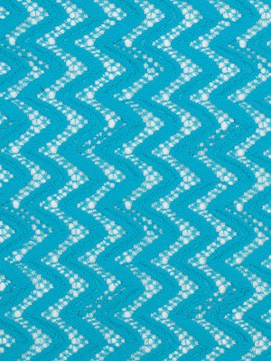 Nanette Lepore Blue Atoll Zig Zag Cotton-Poly Lace Nanette Lepore Blue Atoll Zig Zag Cotton-Poly Lace