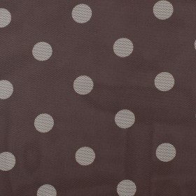 Brown/Ivory Polka Dot Polyester Mesh Brown/Ivory Polka Dot Polyester Mesh