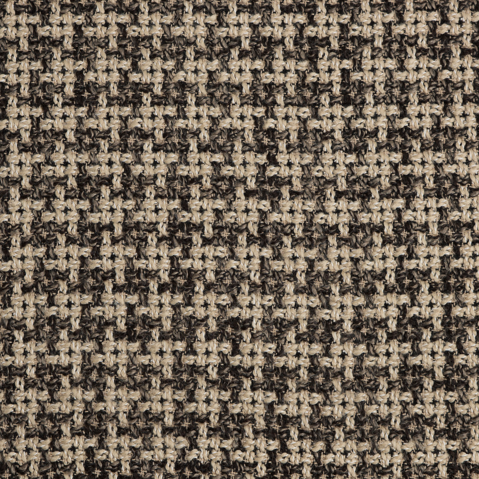 Natural/Black Checked Blended Wool Woven Natural/Black Checked Blended Wool Woven