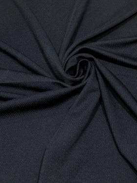 Dark Navy Textural Stretch Polyester Knit Dark Navy Textural Stretch Polyester Knit