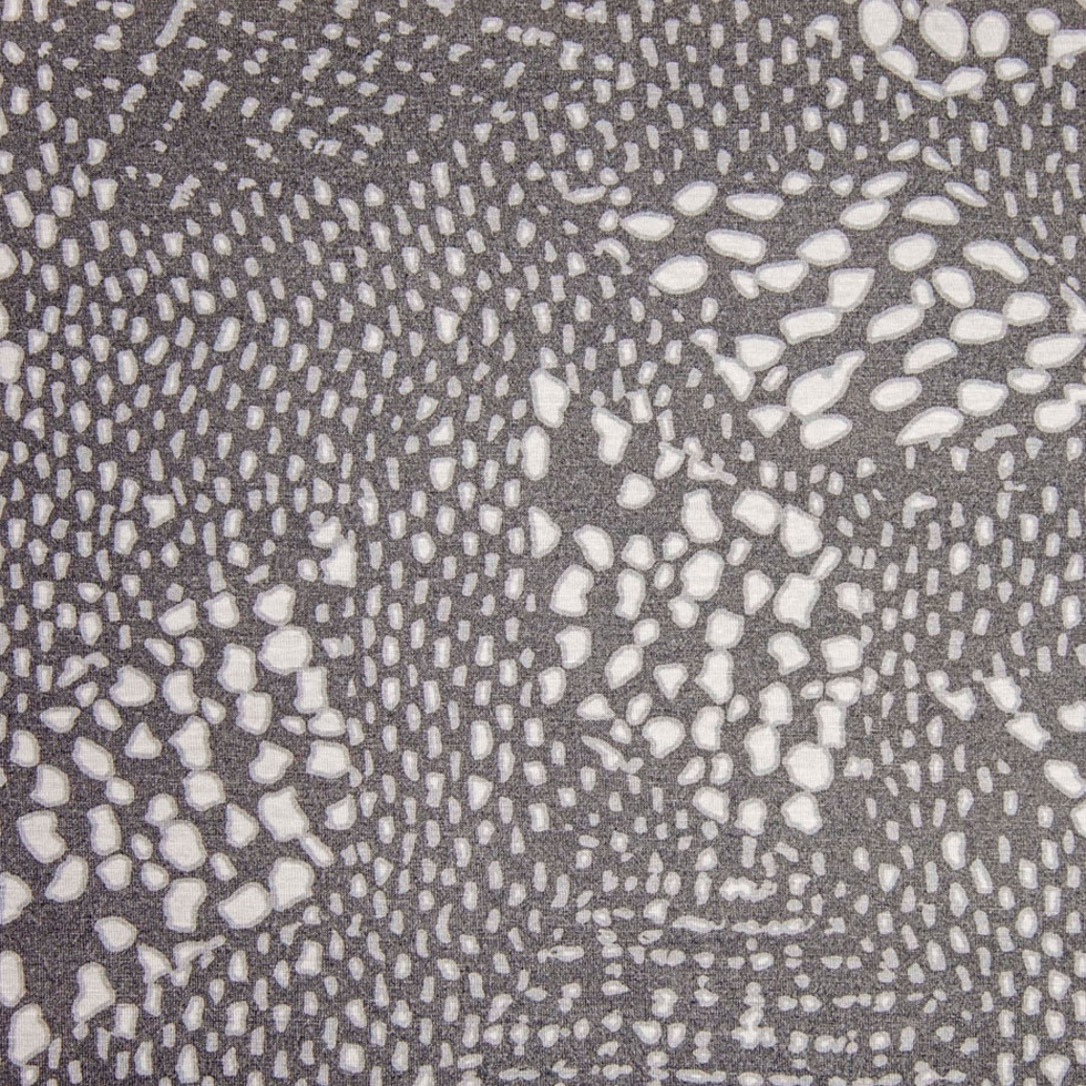 Gray/White Spotted Stretch Rayon Jersey Knit Gray/White Spotted Stretch Rayon Jersey Knit