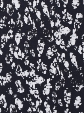 Midnight Blue and White Abstract Cotton Woven Midnight Blue and White Abstract Cotton Woven