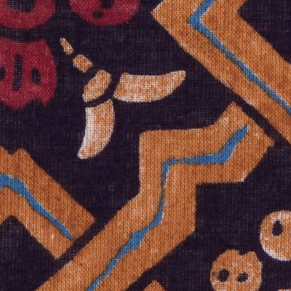 Mysterioso/Cashew Abstract Loosely Woven Cotton Print Mysterioso/Cashew Abstract Loosely Woven Cotton Print